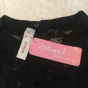 Bodysuit black lace and spandex - NWT